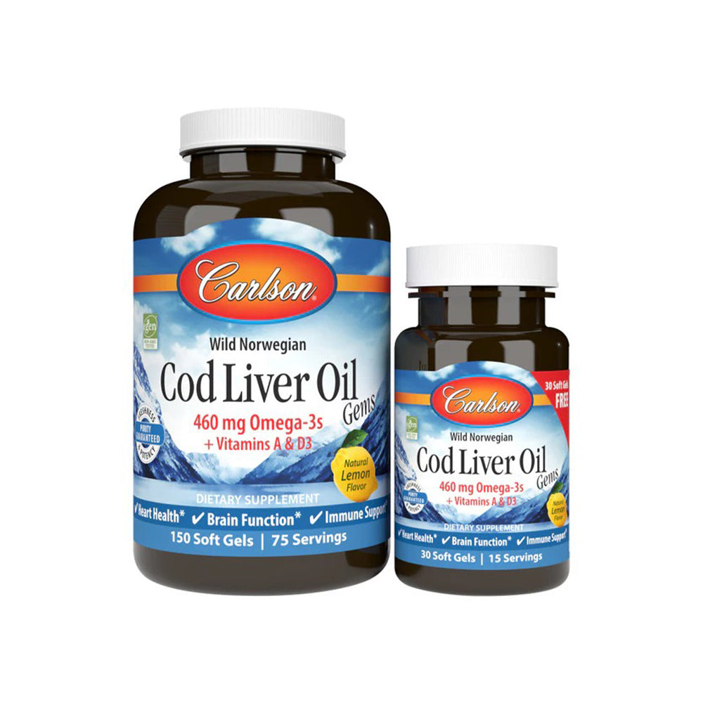 Norwegian Cod Liver Oil Lemon150+30 SG 180Soft Gel