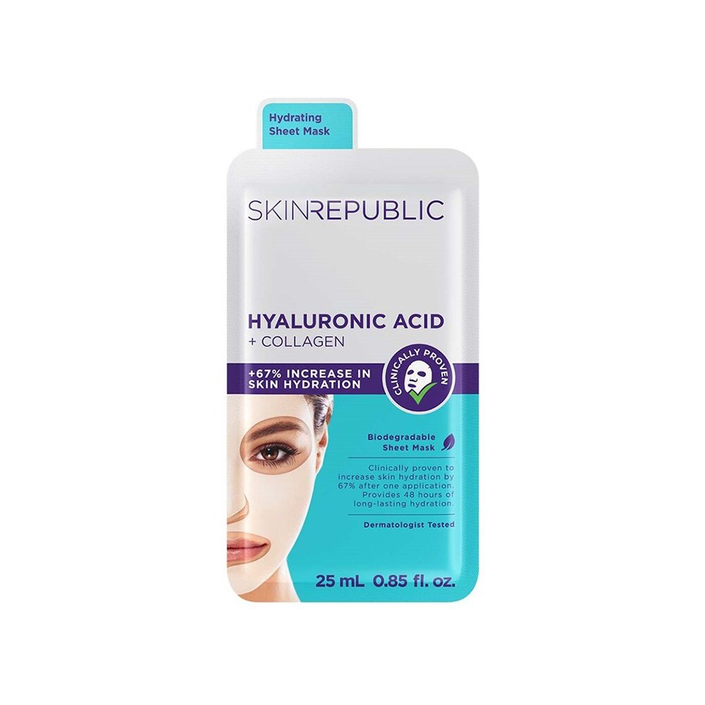 Hyaluronic Acid & Collagen Face Sheet Mask