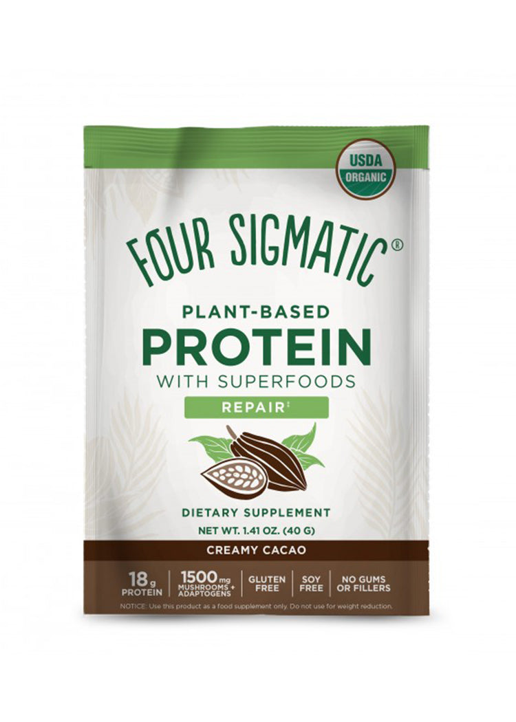 Organic Plant Based Protein Creamy Cacao 10 packets box